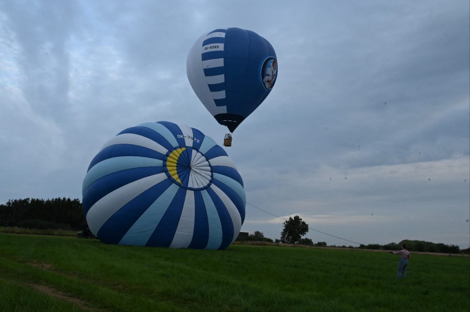 příprava balonu ke startu, Farma Bláto 2025