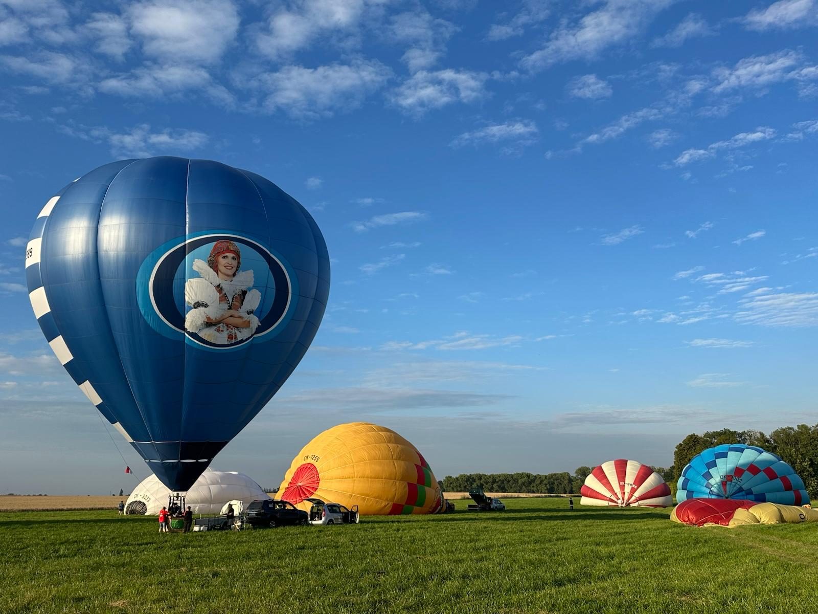 balon startuje z Farmy Bláto nad Sázavou