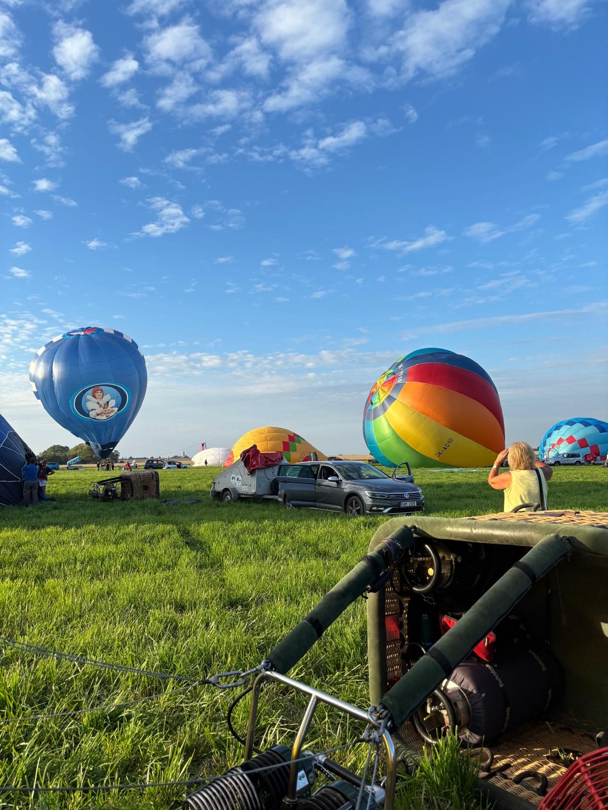 balonová fiesta Farma Bláto – výhled na Sázavu
